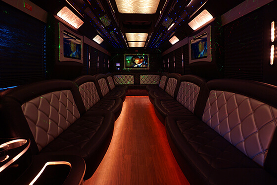 Naples Party buses with dance floor for a exclusive bachelor party