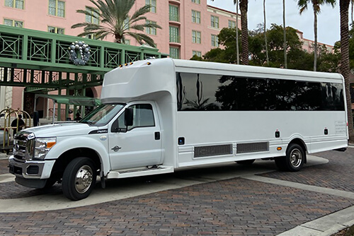 white party bus