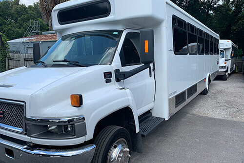 white party bus